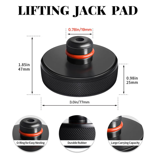 Chirano Lifting Jack Pad for Tesla Model Y with 4680 Battery, Small Size Protrusion, 4 Pucks with Storage Case Visit the Chirano Store