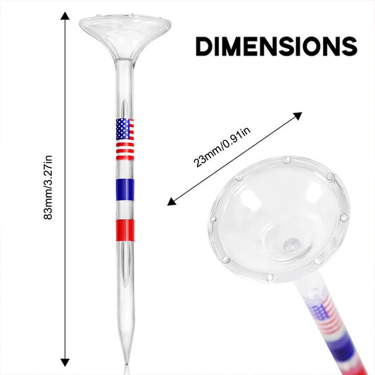 prowithlin Golf Tees 3 1/4'' Unbreakable Transparent Acrylic, Plastic Reduce Side Spin & Friction, Long Tee Bulk with Big Cup & 8 Prongs Golf Accessories for Men 50 Pack