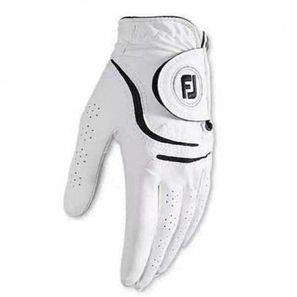 FJ Golf Gloves - Imported Fine Wool, Genuine Leather Gloves for Men & Women, Anti-Slip, Breathable, Wear-Resistant, Available in Single or Pair.