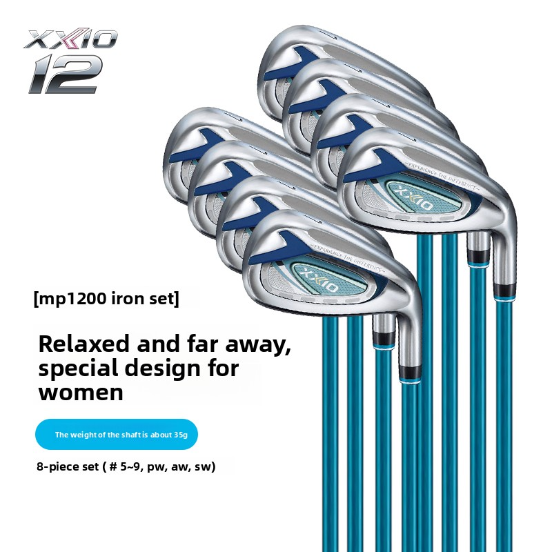 XXIO/XX10 MP1200 Golf Clubs, Women's Complete Set, Full Set of Golf Clubs, Easy to Hit with Long Distance
