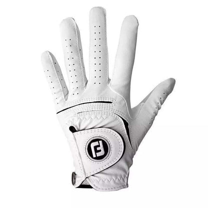 FJ Golf Gloves - Imported Fine Wool, Genuine Leather Gloves for Men & Women, Anti-Slip, Breathable, Wear-Resistant, Available in Single or Pair.