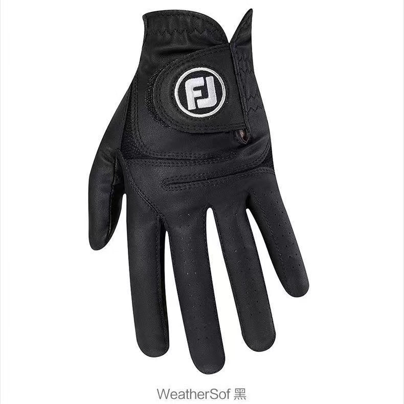 FJ Golf Gloves - Imported Fine Wool, Genuine Leather Gloves for Men & Women, Anti-Slip, Breathable, Wear-Resistant, Available in Single or Pair.