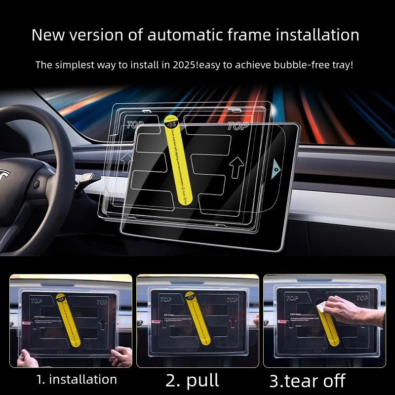 Tempered Glass Screen Protector for 2025 Tesla Model 3/Y Central Control Display