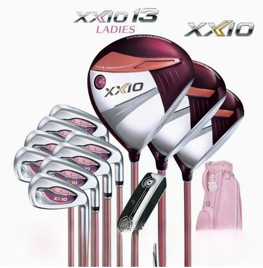 XXIO/XX10 Ladies' Golf Club Set MP1300, New - style High - forgiveness and Long - distance Golf Full - set Clubs。