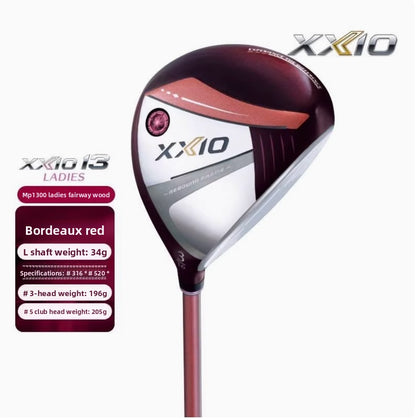 XXIO/XX10 Ladies' Golf Club Set MP1300, New - style High - forgiveness and Long - distance Golf Full - set Clubs。