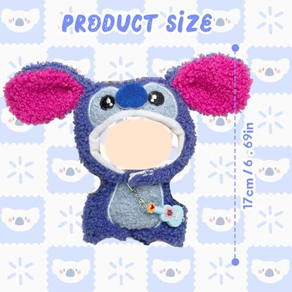 Lot de 3 vêtements de poupée bleus pour poupées de 17 cm, ensemble d'accessoires de poupée comprenant 1 combinaison, 1 chapeau, 1 pendentif pour fille pour meilleurs cadeaux sans poupée
