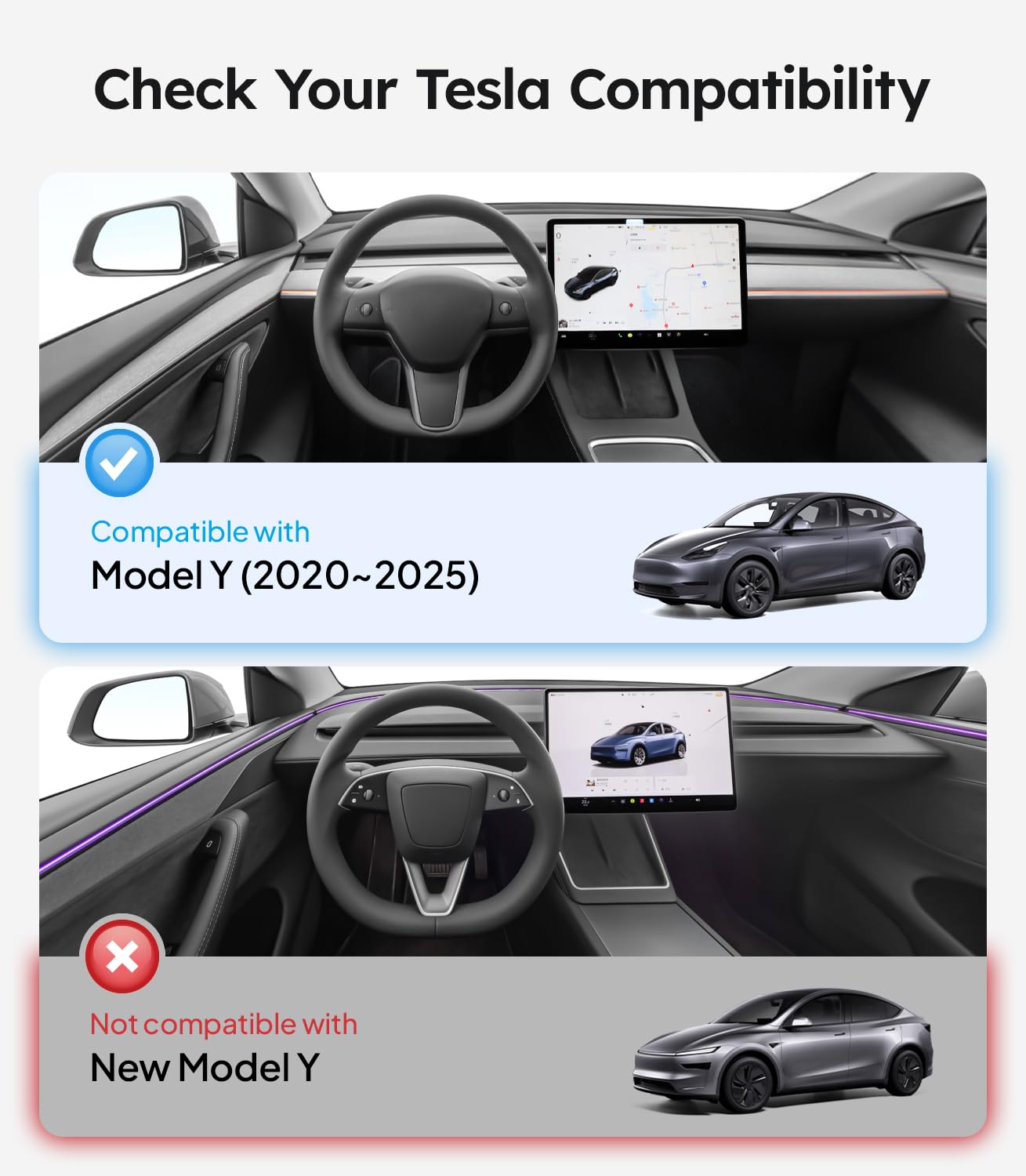 Tesla Model 3 Sunshade Roof [Never Sag, Nano Ice-Crystal Coatings] 3-Gen Heat Insulation Glass Roof Sun Shade, Accessories for Tesla Model 3 2020~2026 Highland, Interior Gray