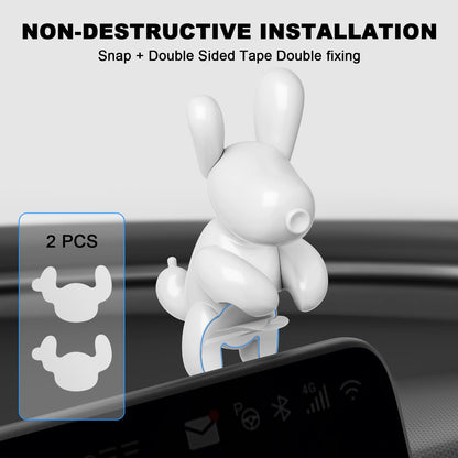 for Tesla Model Y 2026 Dog Mode Mini Screen Decoration Ornament Funny Decors Compatible with 2017-2026 Tesla Model 3 and New Model Y Juniper Interior Accessories (Gift Box)
