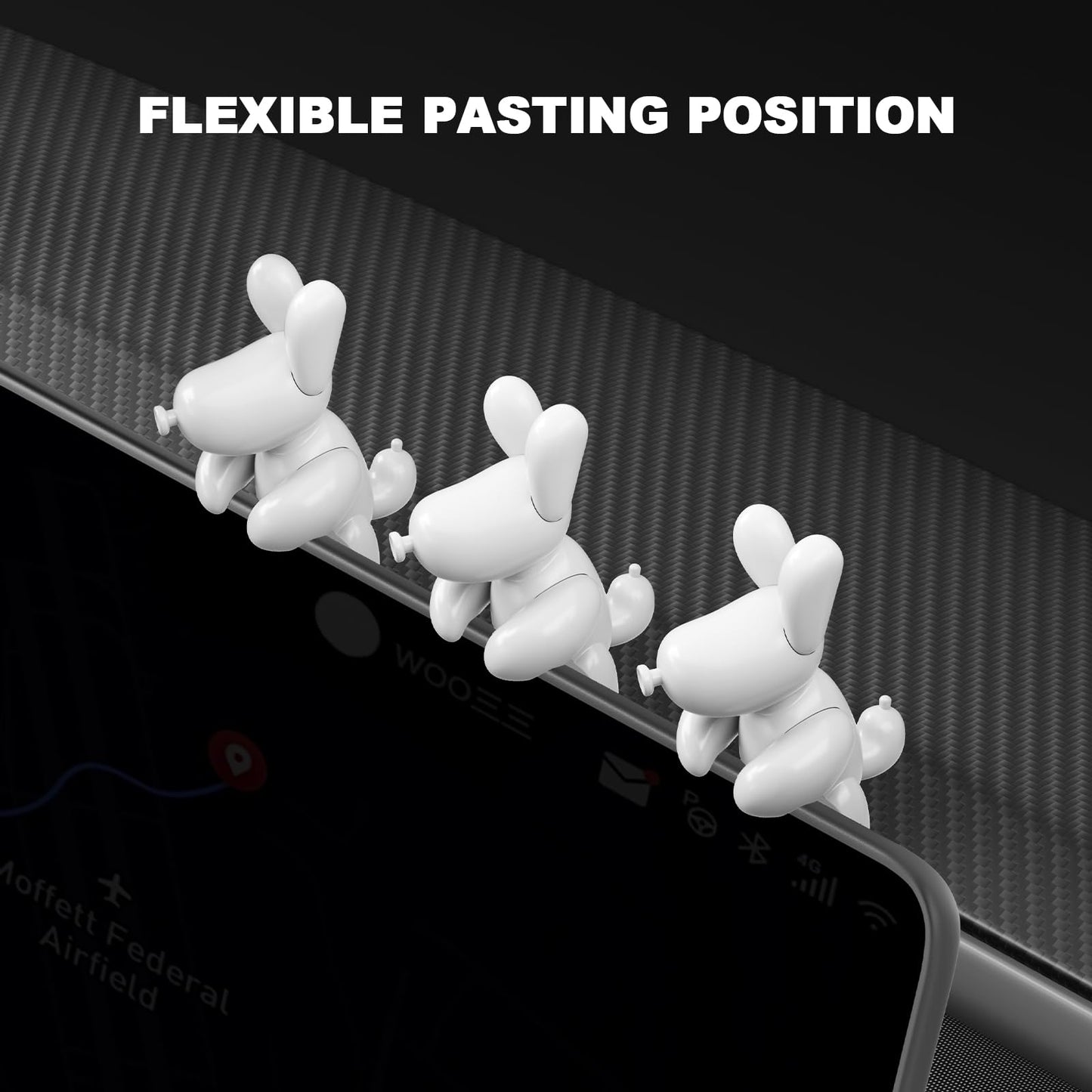 for Tesla Model Y 2026 Dog Mode Mini Screen Decoration Ornament Funny Decors Compatible with 2017-2026 Tesla Model 3 and New Model Y Juniper Interior Accessories (Gift Box)