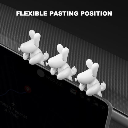 for Tesla Model Y 2026 Dog Mode Mini Screen Decoration Ornament Funny Decors Compatible with 2017-2026 Tesla Model 3 and New Model Y Juniper Interior Accessories (Gift Box)