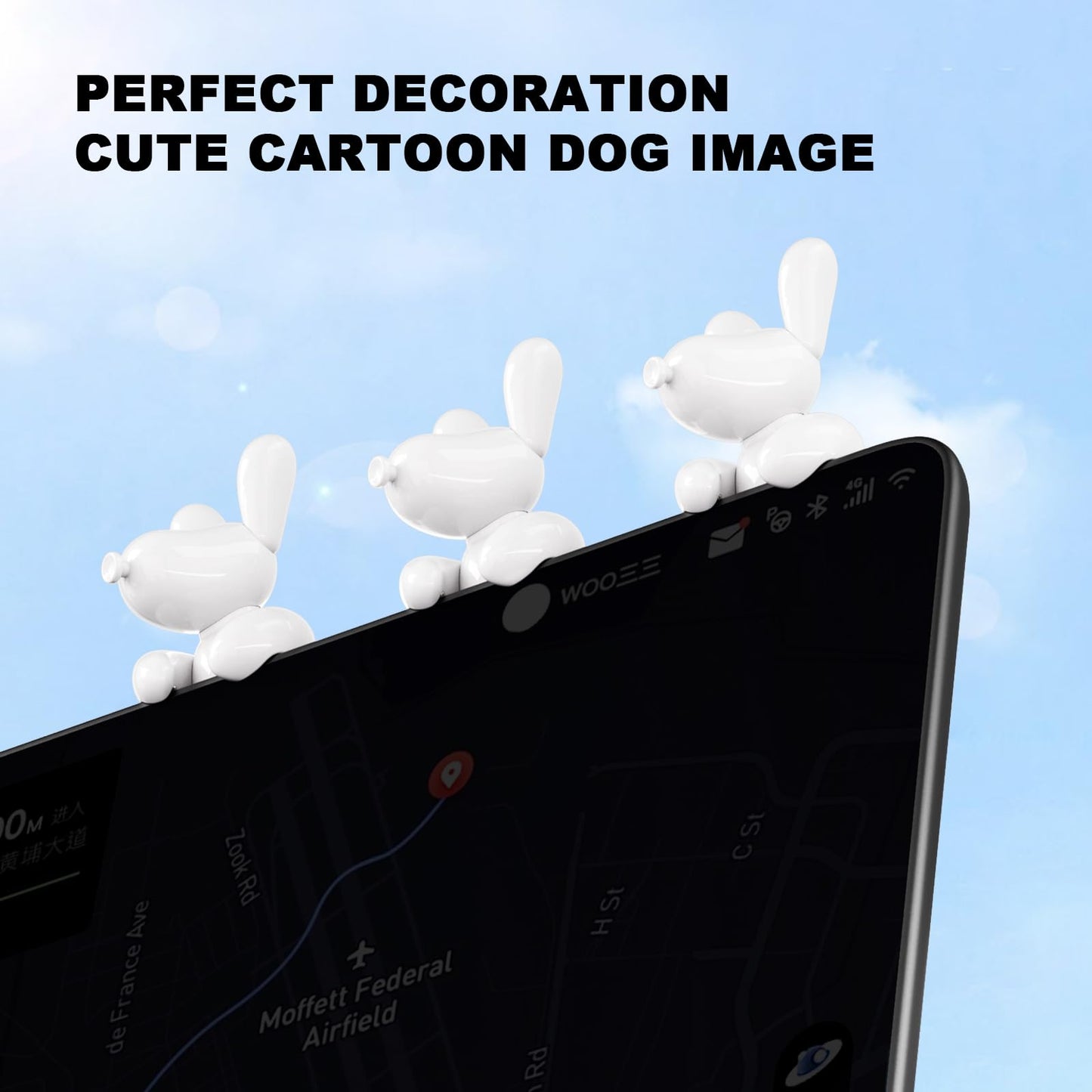 for Tesla Model Y 2026 Dog Mode Mini Screen Decoration Ornament Funny Decors Compatible with 2017-2026 Tesla Model 3 and New Model Y Juniper Interior Accessories (Gift Box)
