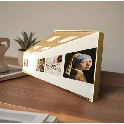 3D Naked Eye Vision Night Light Wall Lamp Decoration for Living Room Bedroom Wooden Recharge Atmosphere Table Lamp Funny Gift