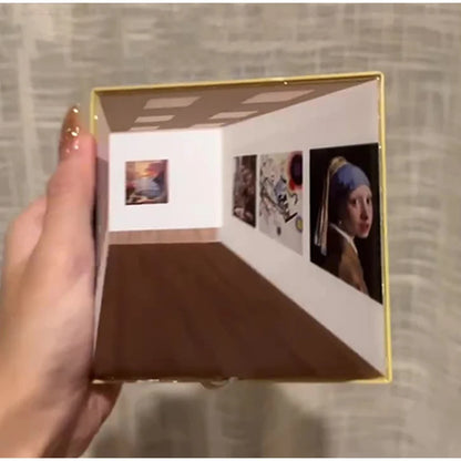 3D Naked Eye Vision Night Light Wall Lamp Decoration for Living Room Bedroom Wooden Recharge Atmosphere Table Lamp Funny Gift