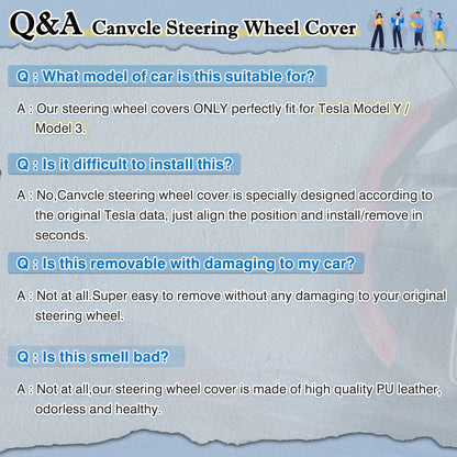 Steering Wheel Cover for Telsa Model 3/Y 2016-2025 2026 Highland/Juniper Accessories Carbon Fiber Steering Wheel Cover Protector Non-Slip, Comfortable, Breathable, Model 3/Y Accessories, White